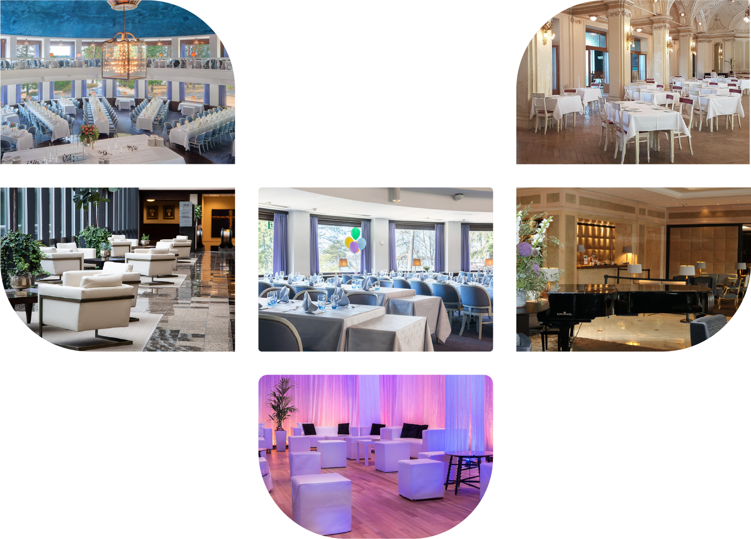 Seidat sales platform 360 visual tour screenshots from hotels around the world
