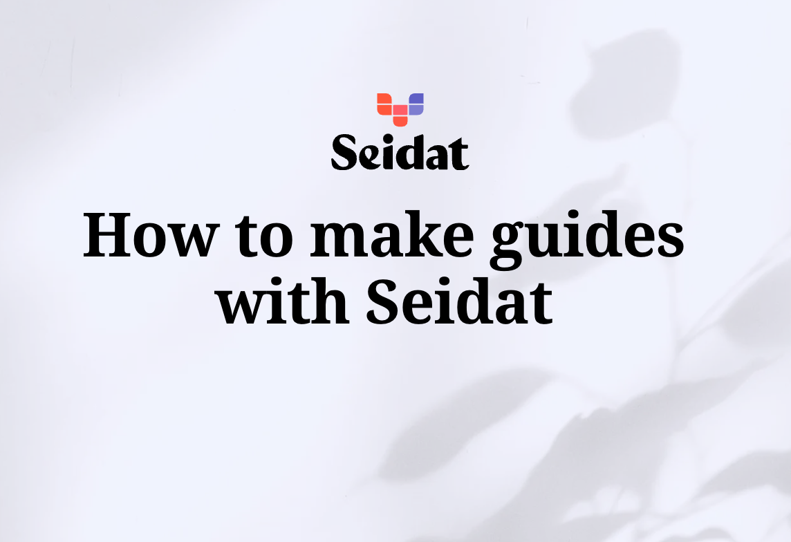 How to make presentations with Seidat?