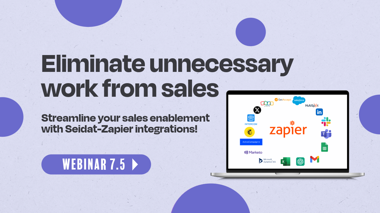 Seidat & Zapier webinar