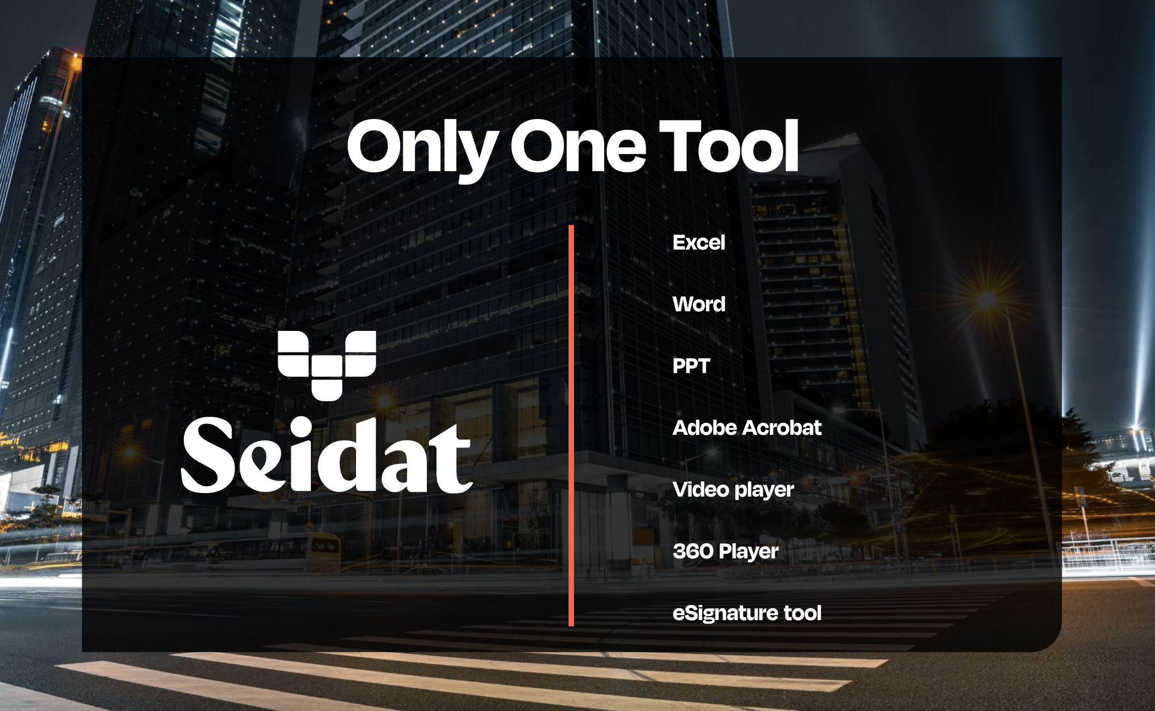 Seidat hospitality features