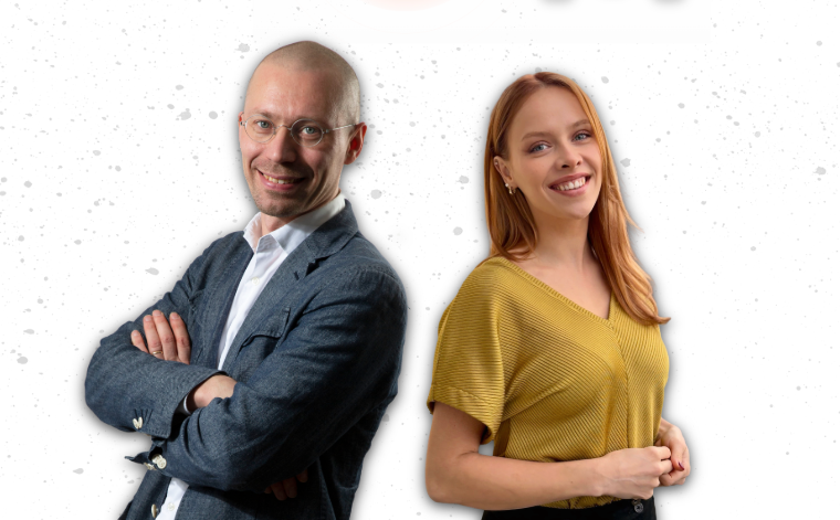 How to use social media marketing to win more deals - Webinar hosts